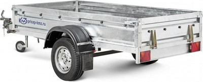 Прицеп для автомобиля Кмз Мастер 2.5x1.25 борт 500мм (тент с дугами 300мм)