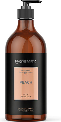 Гель для душа Synergetic Парфюмированный Персик (750мл)
