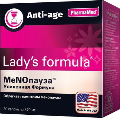 Пищевая добавка Lady's Formula МеNOпауза Усиленная Формула 870мг (30 капсул)