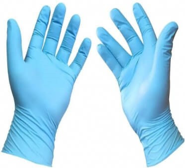 Перчатки защитные BVB 8903332 (р.L, голубой)