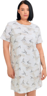 Сорочка Mark Formelle 572346 (р.164/170-112-118, птицы на льду)