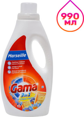 Гель для стирки GAMA Marseille & Lotus (0.99л)