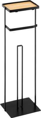 Стойка для туалетной бумаги El Casa Черная / 240475