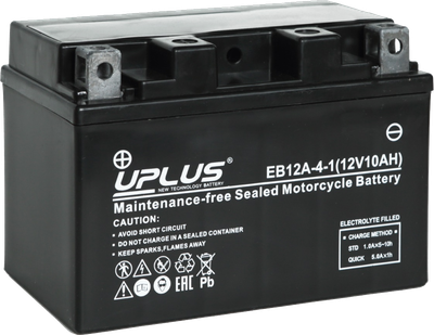 Мотоаккумулятор UniPLUS HP (1) 145A YT12A-BS / EB12A-4-1 (10А/ч)