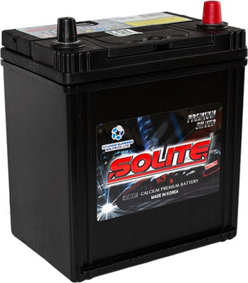 Автомобильный аккумулятор Solite Silver Premium 50 Ah (1) тонк. клеммы 410A B19 / Silver 55B (50А/ч)