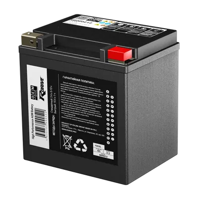 Мотоаккумулятор RDrive OEM (0) 405A YIX30L Harley Davidson / 66000212 (30А/ч)