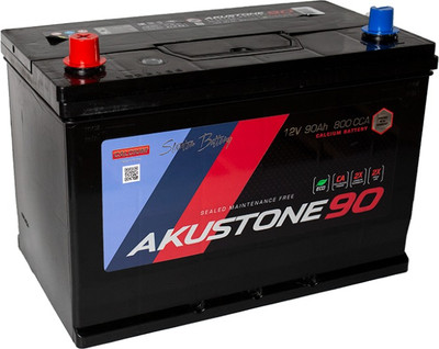 Автомобильный аккумулятор AKUSTONE Asia (1) борт 800A D31 / 12V90 AH/N70-SMF/L+ (90А/ч)