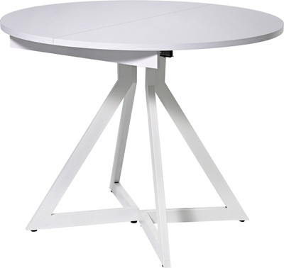 Обеденный стол Мир стульев Саен №45 (белый муар/белый мат)