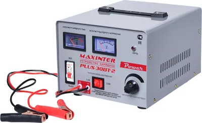 Зарядное устройство для аккумулятора Maxinter PLUS-30BT-2 трансформаторное 12/24V 1 - 30A WET / EFB (до 300А/ч)