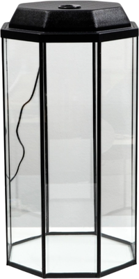 Аквариум Sima-Land Восьмигранный / 1011612 (черный)