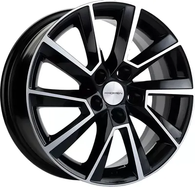 Литой диск Khomen KHW1507 Aveo 15x6" 5x105мм DIA 56.6мм ET 39мм (Black FP)
