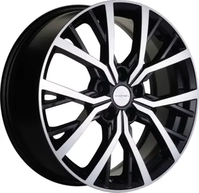 Литой диск Khomen KHW1806 Changan/Geely/Lexus 18x7" 5x114.3мм DIA 60.1мм ET 45мм (Black FP)
