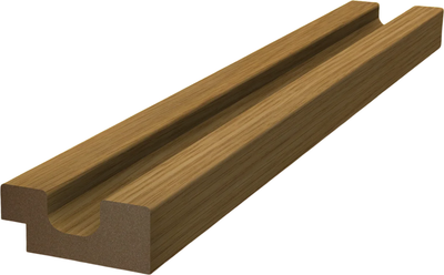 Финишная рейка для реечной панели Andlen Decor ПНп-38 НФ Дуб (2800x29x12мм, правая)