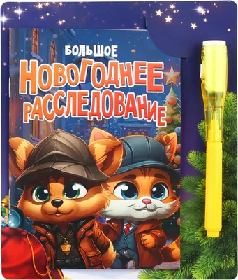 Набор канцелярский подарочный ArtFox Новогоднее расследование со зверятами / 10459529
