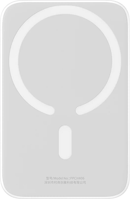 Портативное зарядное устройство Baseus Magnetic Wireless Fast Charging 6000мАч / PPCX020002 (белый)