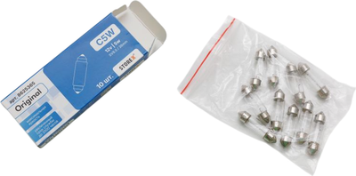 Комплект автомобильных ламп Storex Original C5W 36мм SV8.5 12v.5w / 8625365 (10шт)