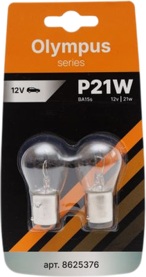 Комплект автомобильных ламп Storex Olympus P21W BA15s 12v.21w / 8625376 (2шт)