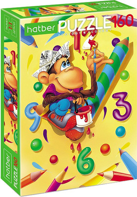 Пазл Hatber Забавная обезьянка / 160ПЗ4_01861 (160эл)