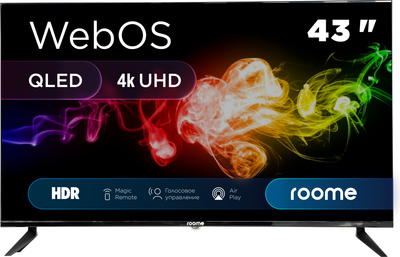 Телевизор Roome 43" 43VU424QW