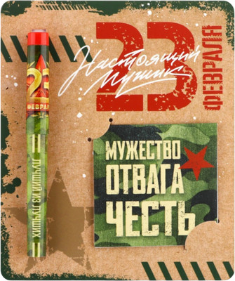 Набор канцелярский подарочный ArtFox Настоящий защитник. 23 февраля / 9229697