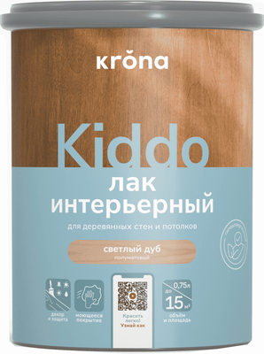 Лак KRONA Kiddo (750мл, белый)