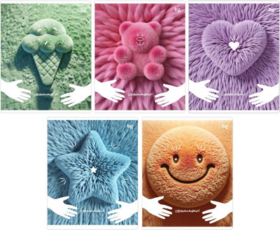 Набор тетрадей BG Обнимашки / Т5ск80_вл 60336/1 (5шт, 80л)