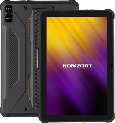 Планшет Horizont H-Tab 1 Shield 6GB/256GB LTE со стилусом (черно-оранжевый)