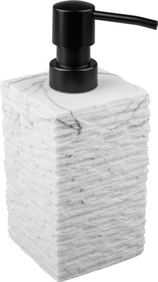 Дозатор для жидкого мыла Perfecto Linea Stonewave / 35-130811 (белый)