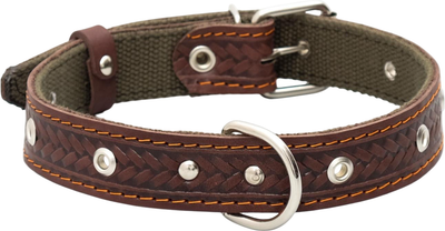 Ошейник Sima-Land 7005991 (коричневый/зеленый)