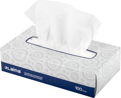 Бумажные салфетки Laima Косметические / 126909 (100шт)