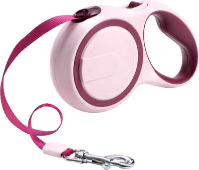 Поводок-рулетка Sima-Land 1741422 (розовый/бордовый)