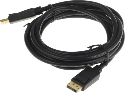 Кабель Buro BU-DP-V1.2-3M (3м, черный)
