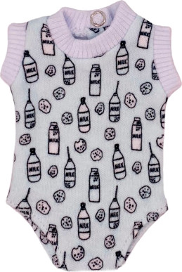 Аксессуар для куклы Magic Manufactory Боди с коротким рукавом для куклы 19см (милк)