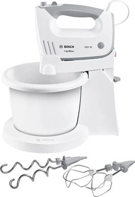 Миксер стационарный Bosch MFQ36460S (белый/серый)