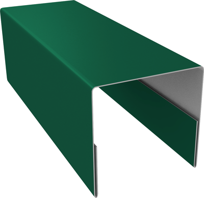 Планка торцевая Белзабор П-образная 20 на МП-20 (зеленый)