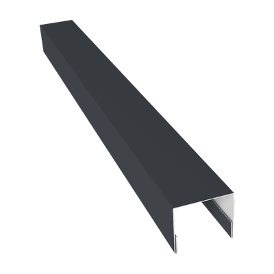 Планка торцевая Белзабор П-образная 20 на МП-20 (графитовый)