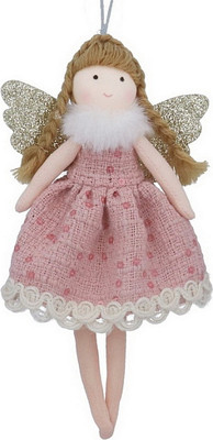 Подвеска новогодняя Gisela Graham Baby's First Christmas Фея в кружевном платье / 17286_1