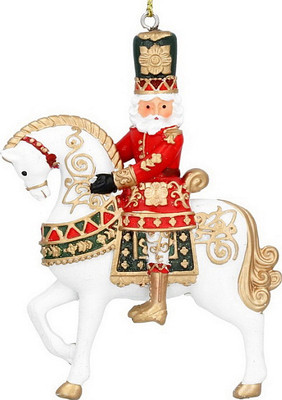 Елочная игрушка Gisela Graham Nostalgia Щелкунчик на коне / 16435_1