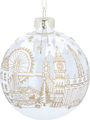 Шар новогодний Gisela Graham London Christmas Панорама Лондона / 01149