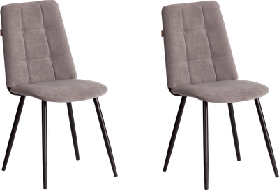 Набор стульев Tetchair Asti Trend (2 шт, серый/черный)