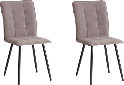 Набор стульев Tetchair Bari LT (2 шт, серый/черный)