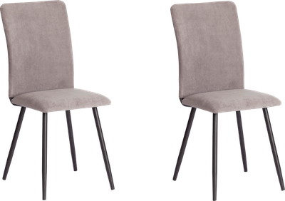 Набор стульев Tetchair La Rousse (велюр, серый/черный, 2 шт)