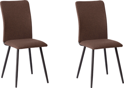 Набор стульев Tetchair La Rousse (рогожка, коричневый/черный, 2 шт)