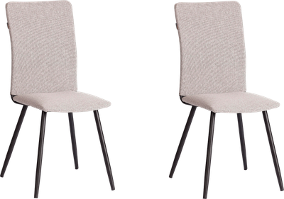 Набор стульев Tetchair La Rousse (рогожка, серый/черный, 2 шт)