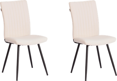 Набор стульев Tetchair Monte Carlo Trend (велюр, молочный/черный, 2 шт)