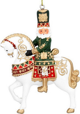 Елочная игрушка Gisela Graham Nostalgia Щелкунчик на коне / 16435_2