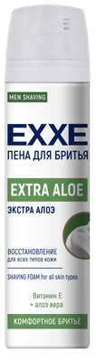 Пена для бритья Exxe Extra Aloe Восстанавливающая (200мл)