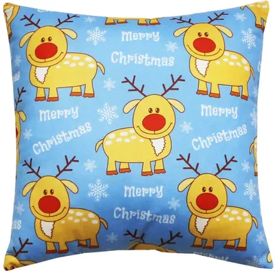 Подушка декоративная MATEX Happy New Year. Christmas. Рудольфы / 32-540