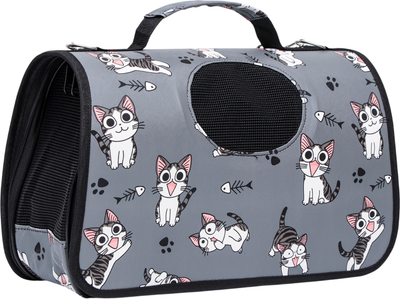 Сумка для животных Sima-Land Играющие котики / 6971607 (р.S, серый)