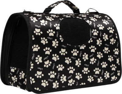 Сумка для животных Sima-Land Лапки Happy / 6971578 (р.М, черный)